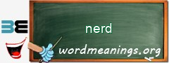 WordMeaning blackboard for nerd